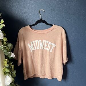Midwest Pink Crop Top NWOT